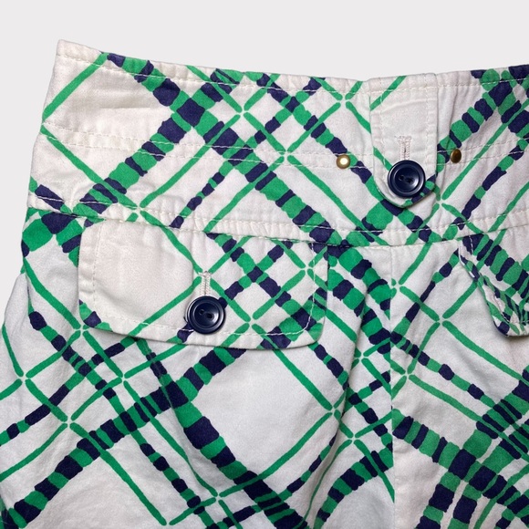 Anthropologie Womens hei hei Shorts Size 0 Multicolor Green White Geometric - Picture 5 of 16
